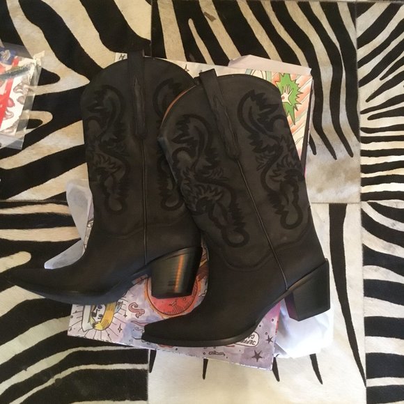 Jeffrey Campbell cowgirl boots size 12  New - Picture 1 of 4